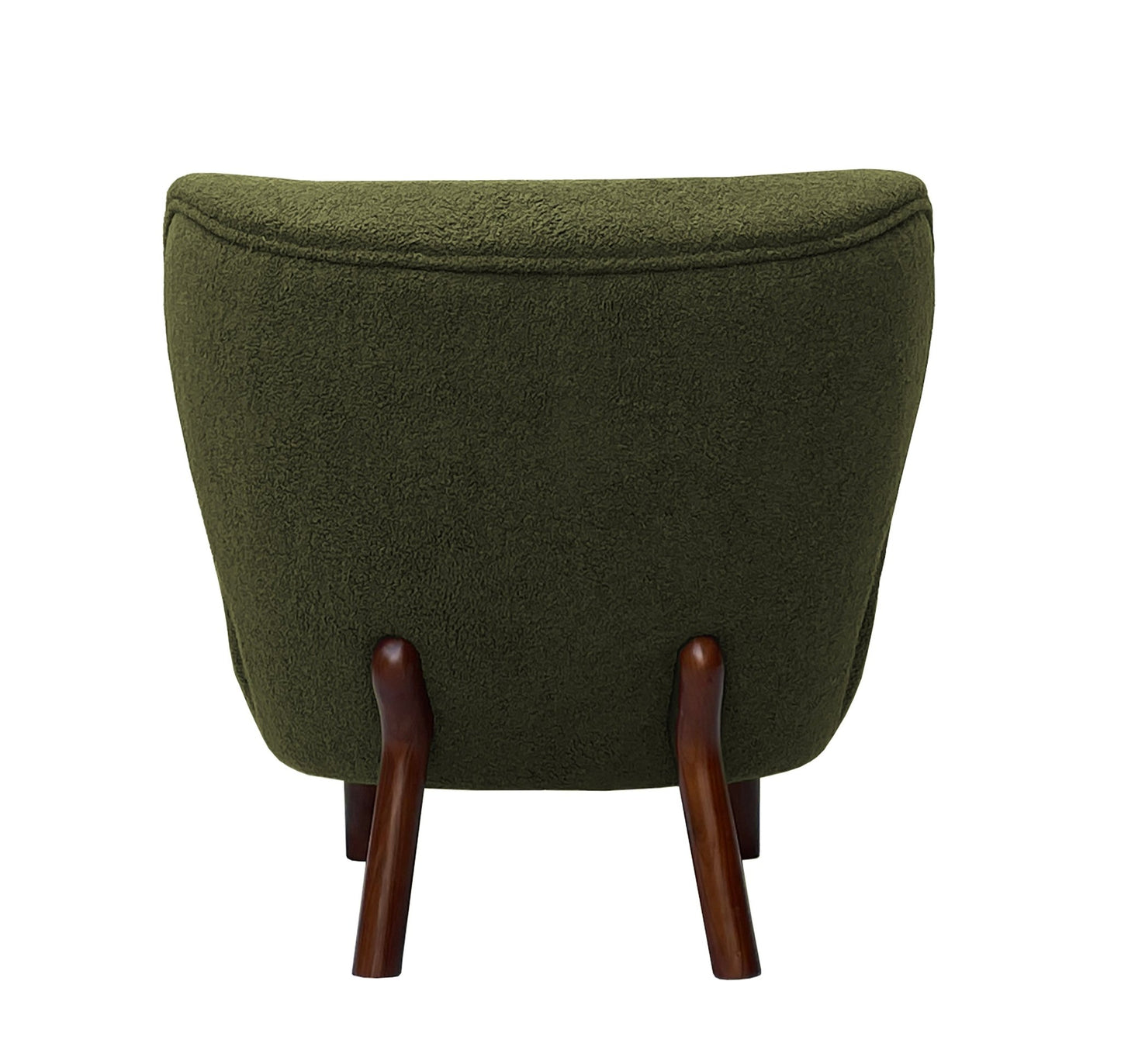 Lewis Wingback Occasional Chair Hunter Green Boucle - Seasons Home Interiors