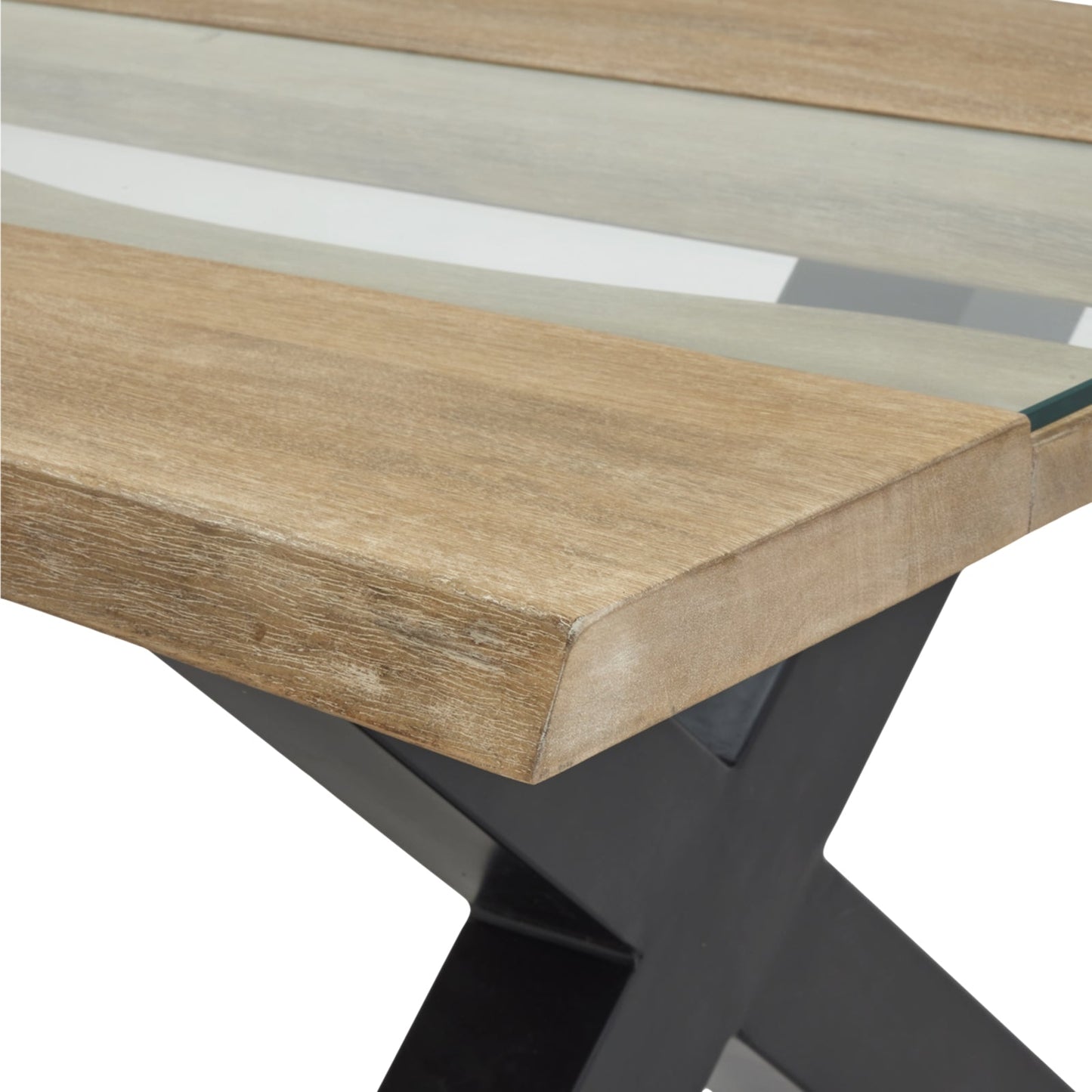 Live Edge Collection Light Acacia River Coffee Table - Seasons Home Interiors