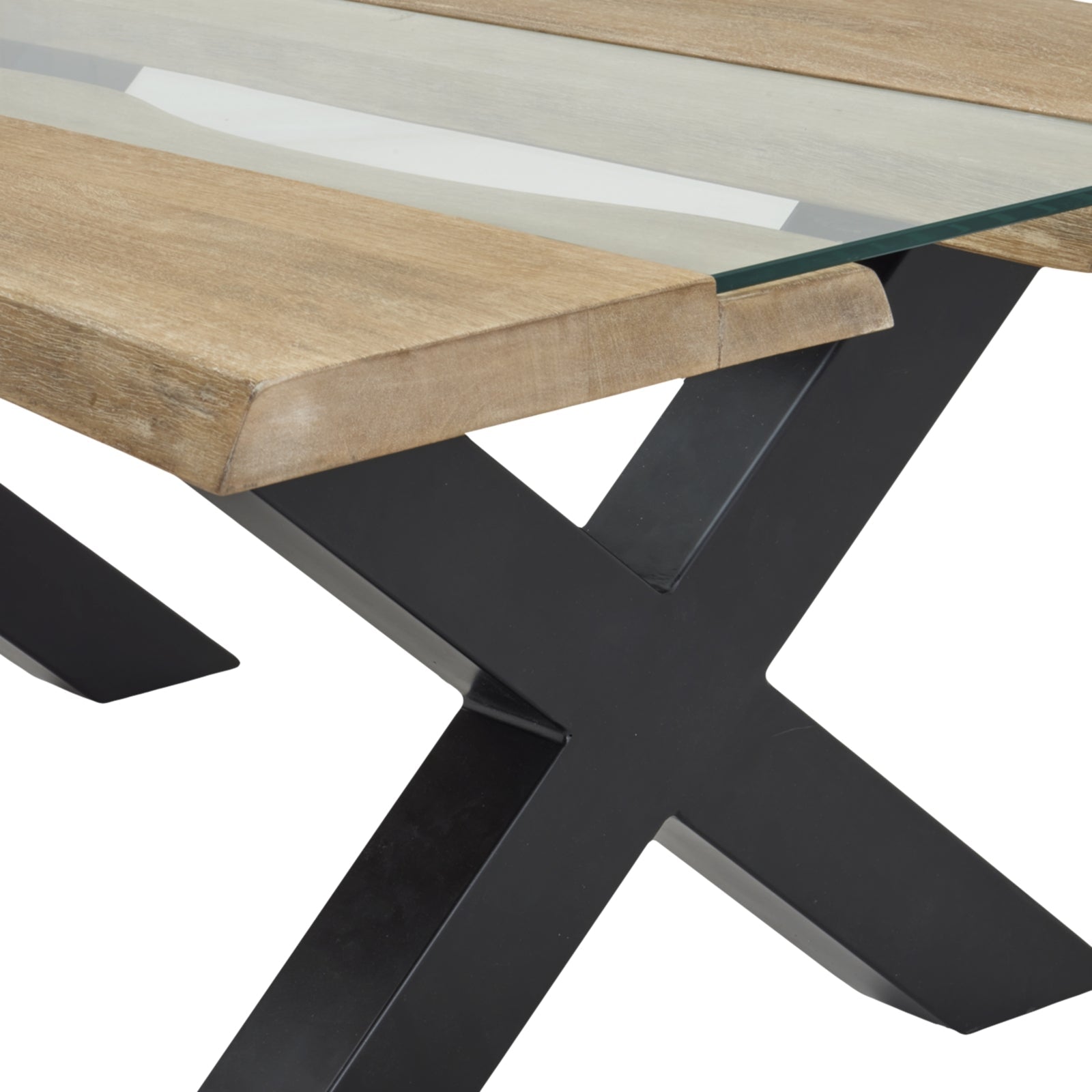 Live Edge Collection Light Acacia River Coffee Table - Seasons Home Interiors