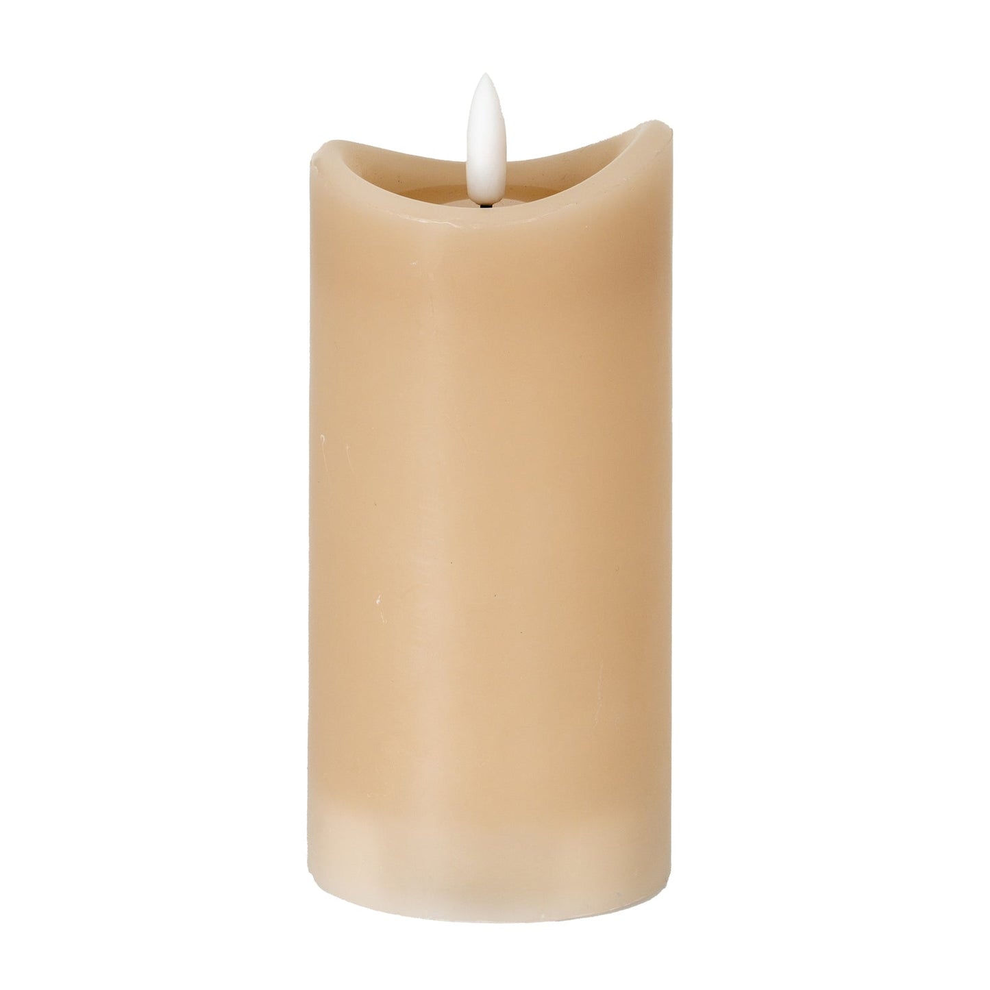 Luxe Collection Natural Glow 2.75x6 Taupe Melted LED Candle - Seasons Home Interiors