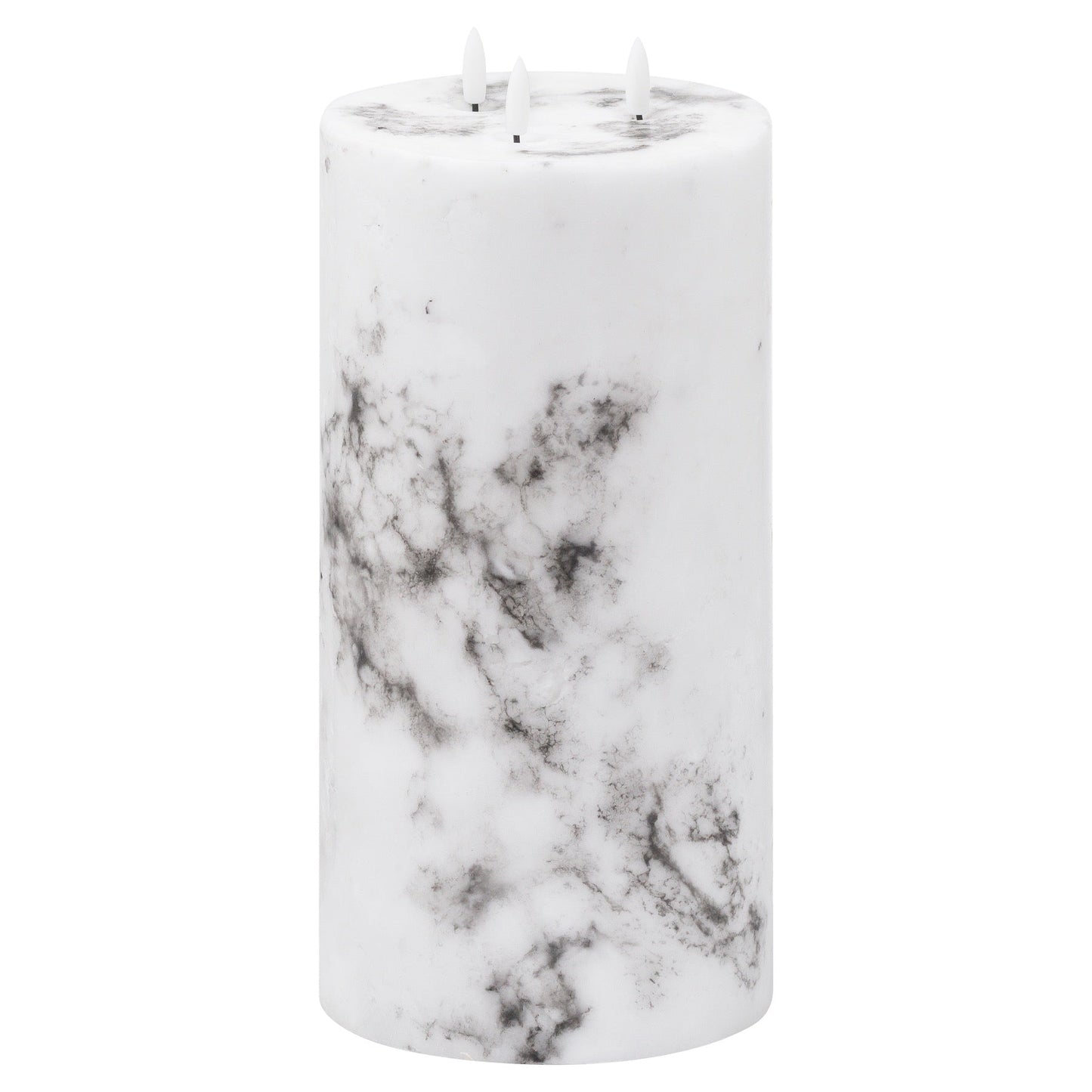 Luxe Collection Natural Glow 6x12 Marble Effect LED Candle - Seasons Home Interiors