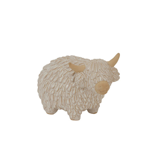 Medium Alora Ceramic Highland Cow - Seasons Home Interiors