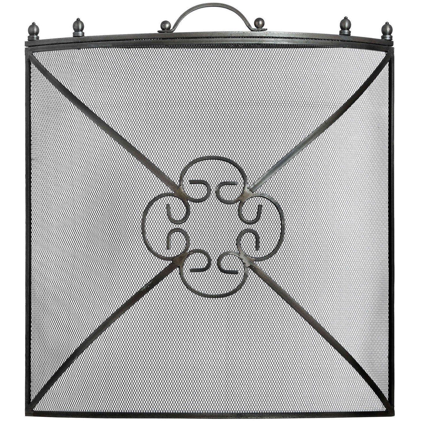 Mesh Fireguard in Antique Pewter Effect Finish - Seasons Home Interiors