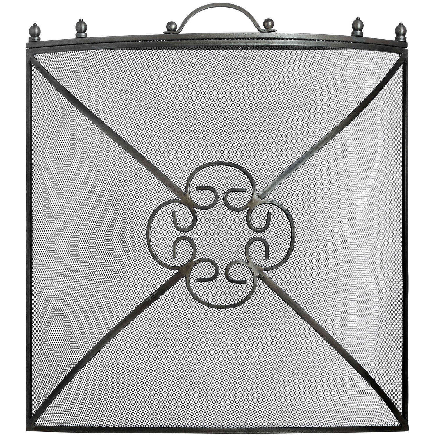 Mesh Fireguard in Antique Pewter Effect Finish - Seasons Home Interiors