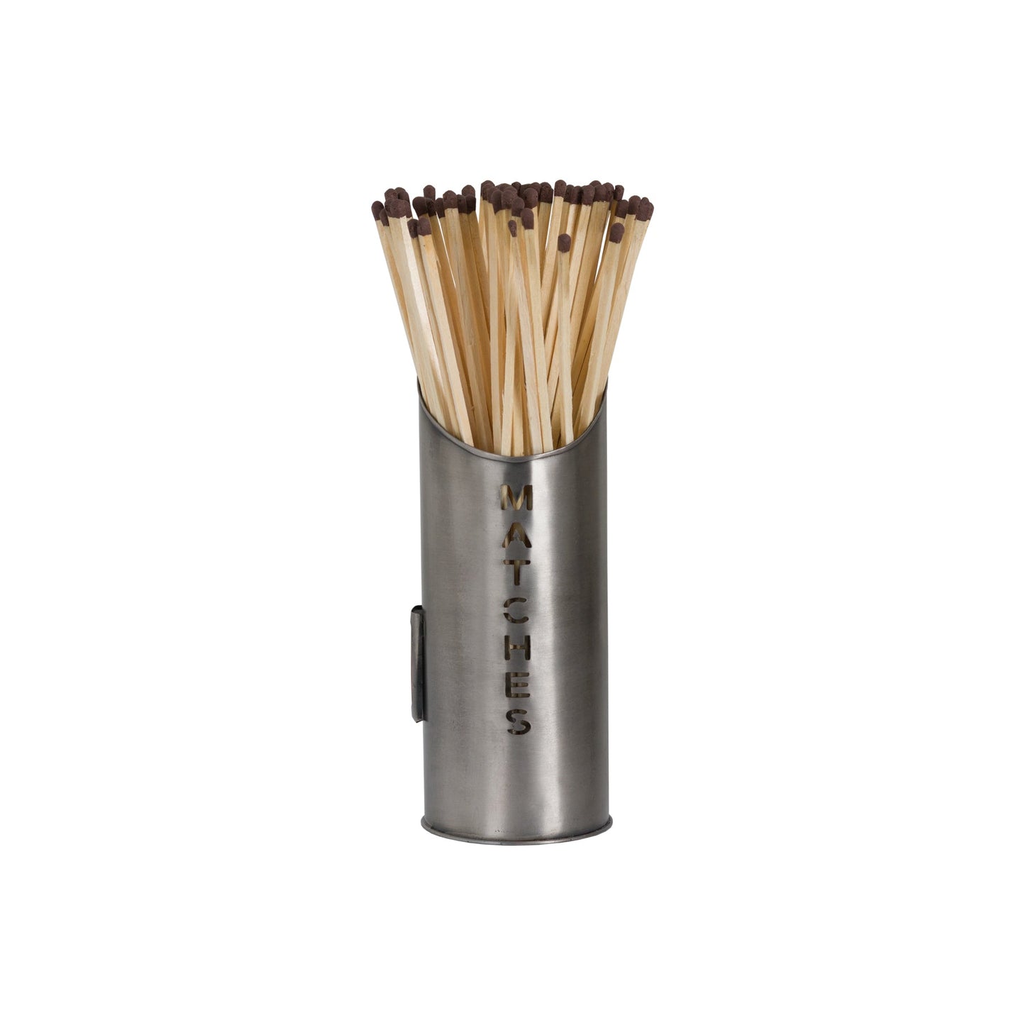 Pewter Finish Logs And Kindling Buckets & Matchstick Holder - Seasons Home Interiors