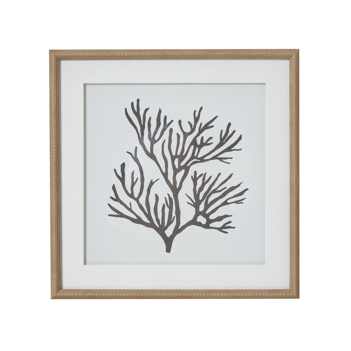 Reef Coral Art Mounted In Beaded Frame - Seasons Home Interiors