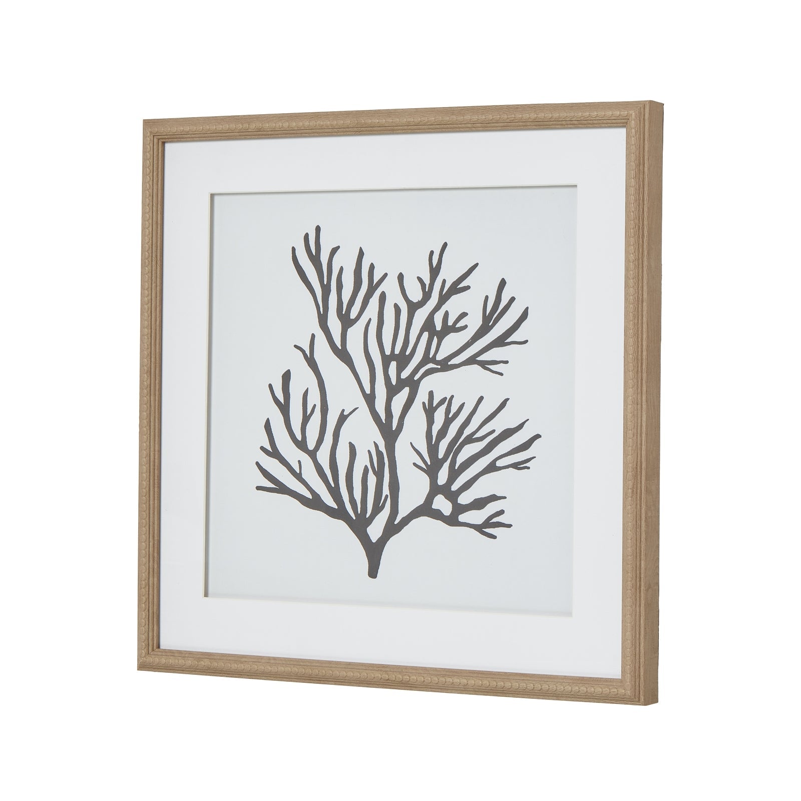 Reef Coral Art Mounted In Beaded Frame - Seasons Home Interiors