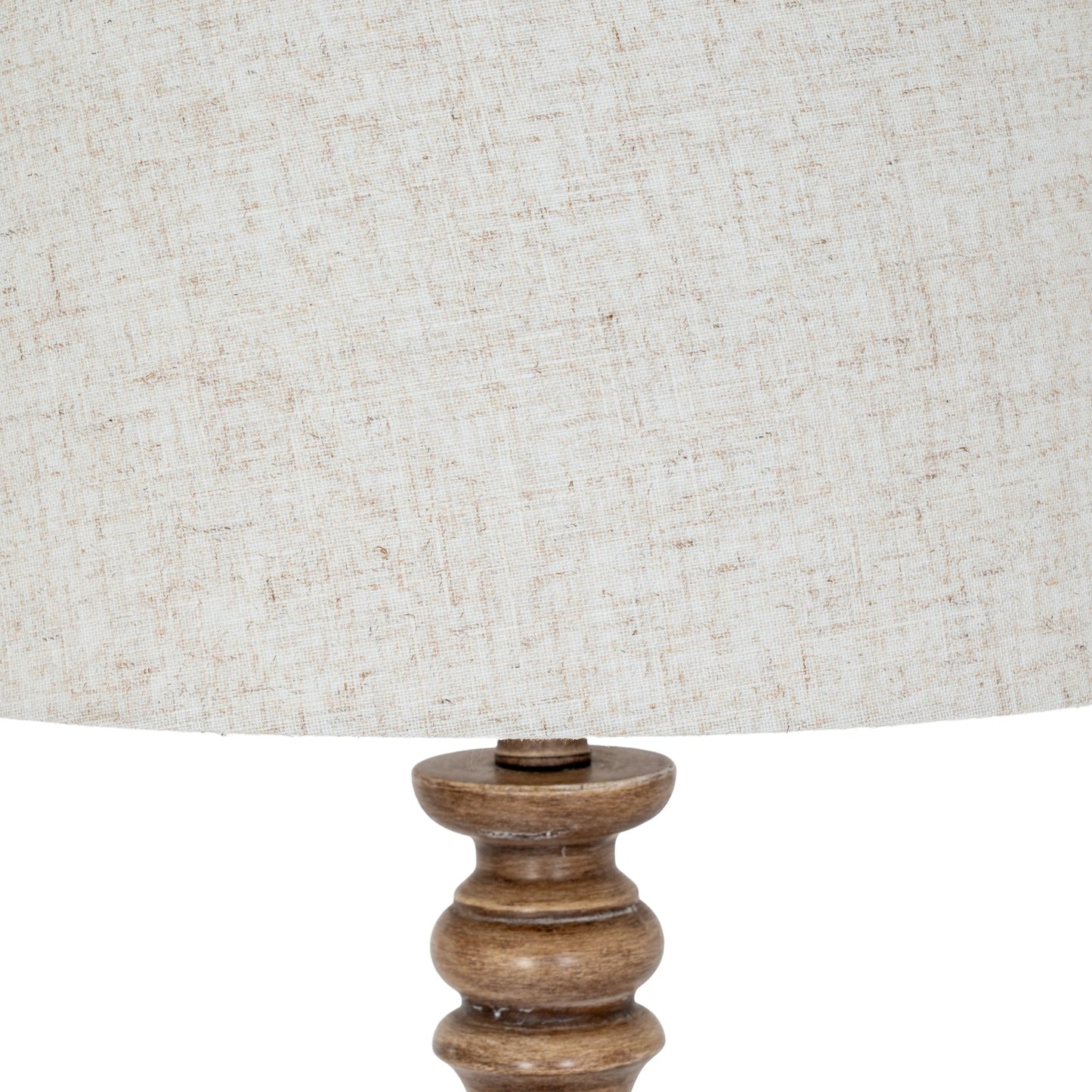 Seraphia Floor Lamp With Edged Linen Shade - Seasons Home Interiors