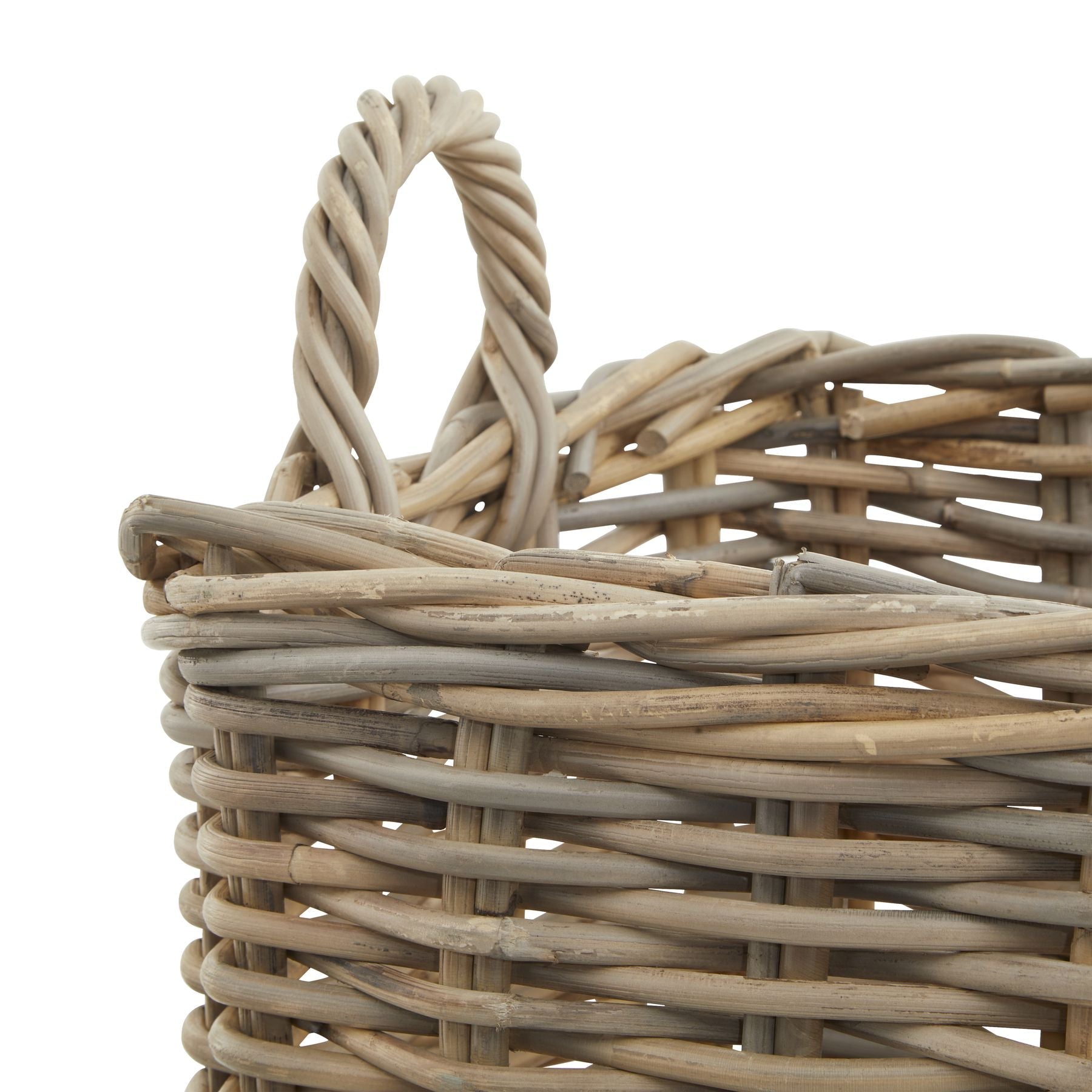 Set of 3 Kubu Rattan Square Storage Baskets - Seasons Home Interiors