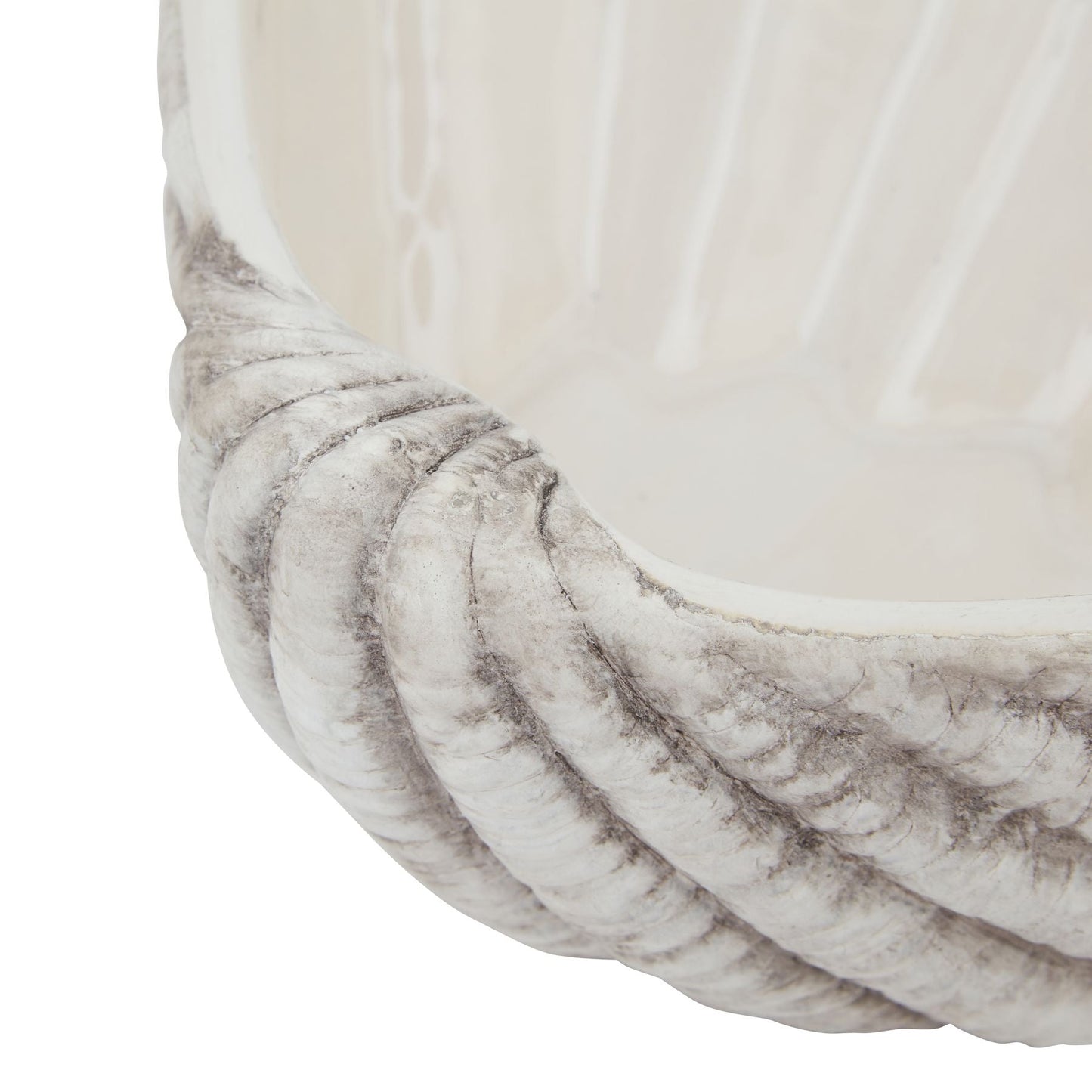 Siren Medium Ceramic Shell Bowl - Seasons Home Interiors