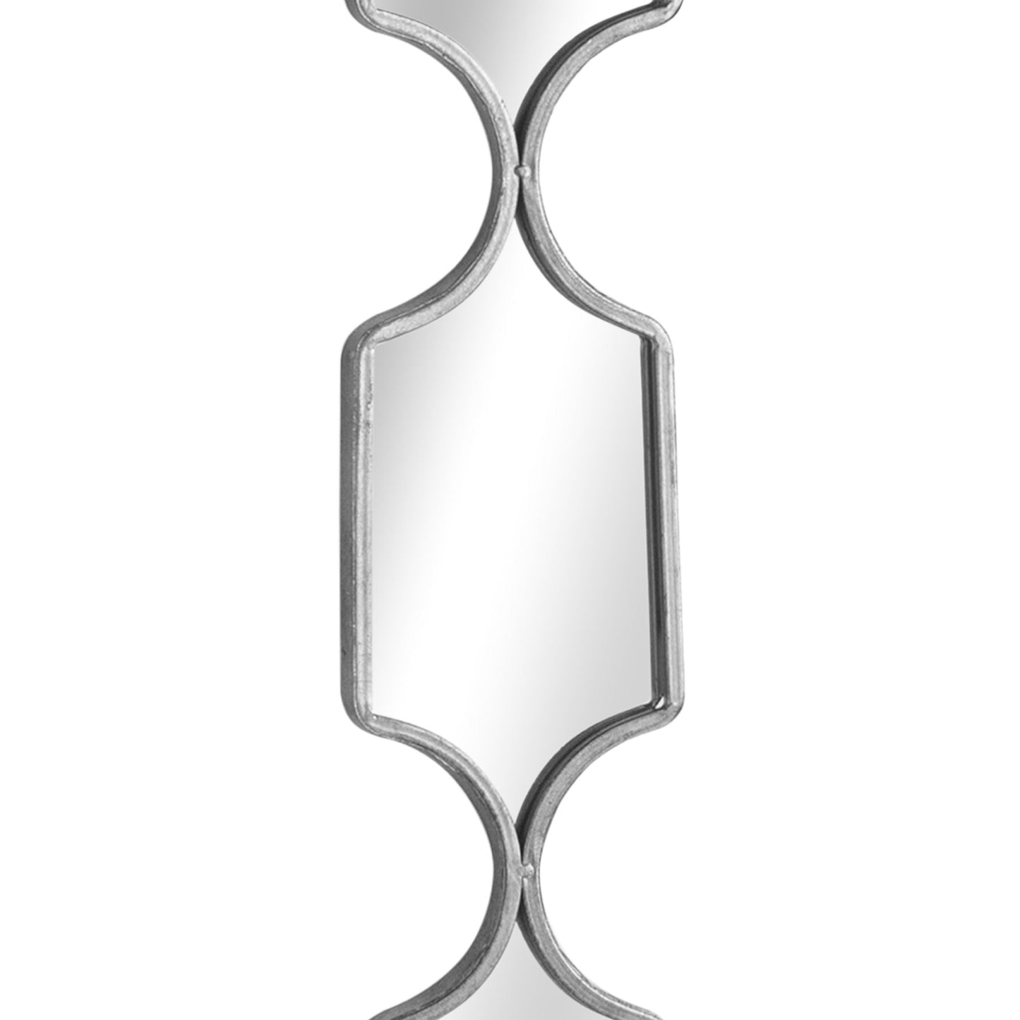 Square Decorative Hanging Collage Mirror In Silver - Seasons Home Interiors