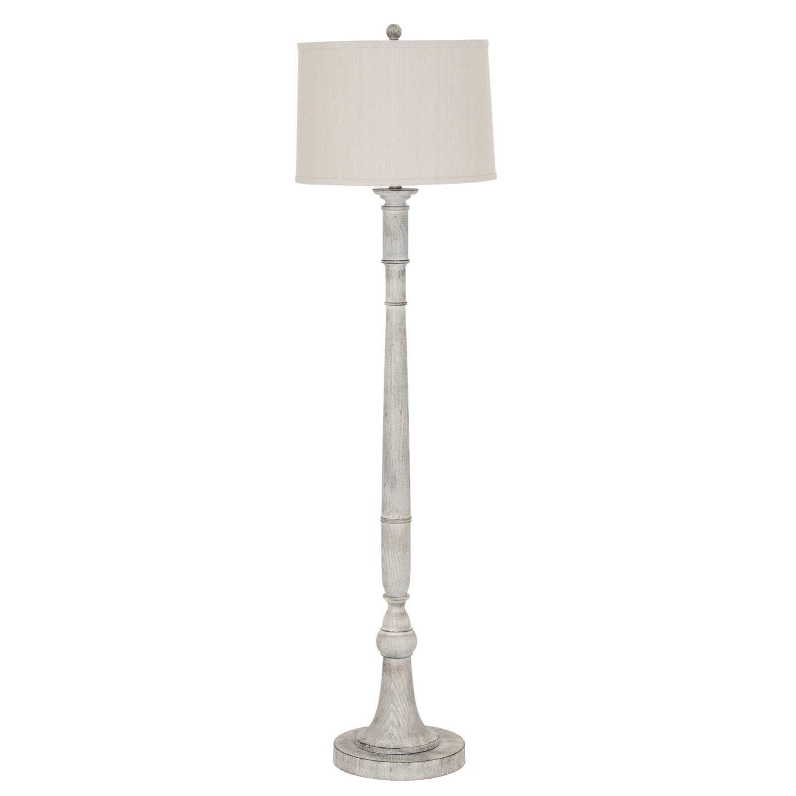 Stella Floor Lamp With Linen Shade - Seasons Home Interiors