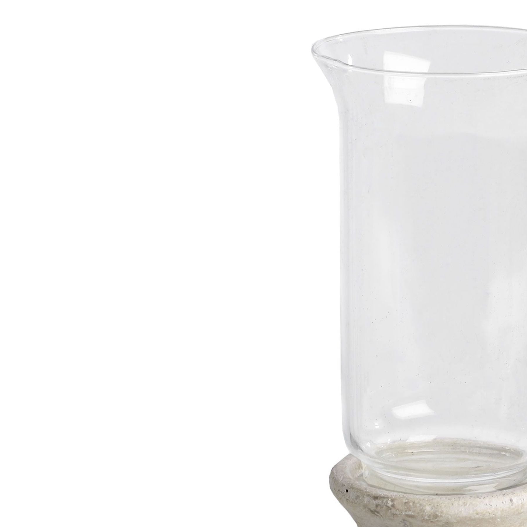 Stone Based Hurricane Lantern - Seasons Home Interiors
