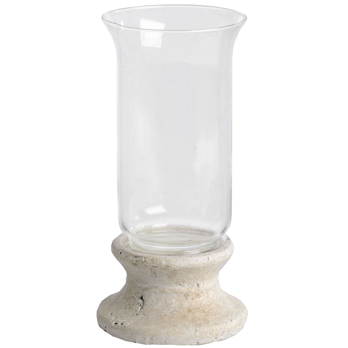 Stone Based Hurricane Lantern - Seasons Home Interiors