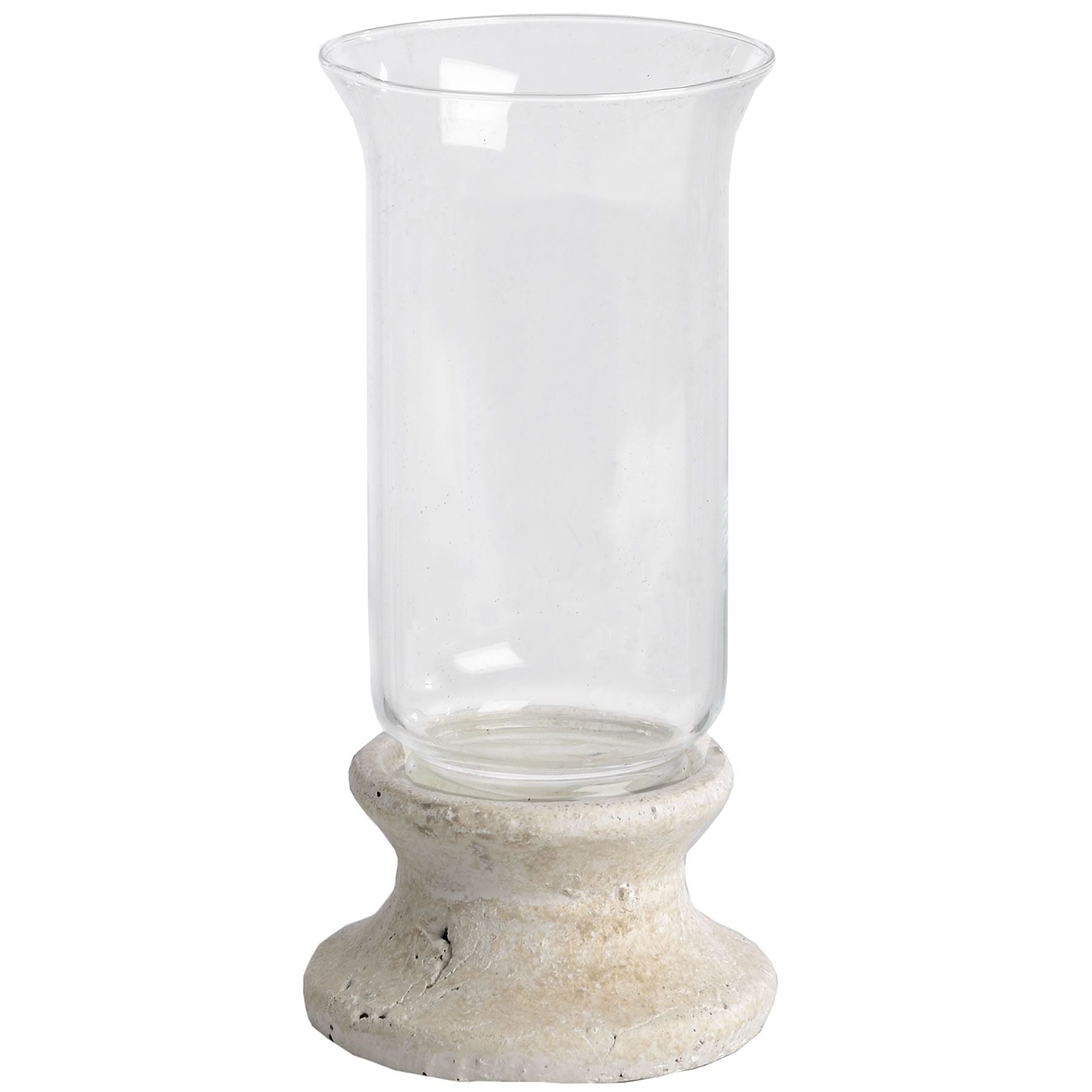 Stone Based Hurricane Lantern - Seasons Home Interiors