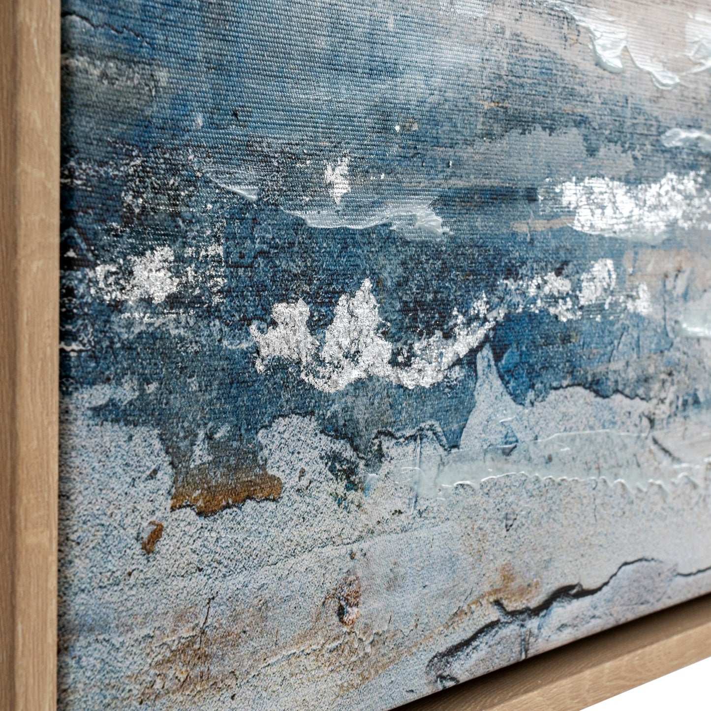 Stratos Hand Painted Canvas In Frame - Seasons Home Interiors