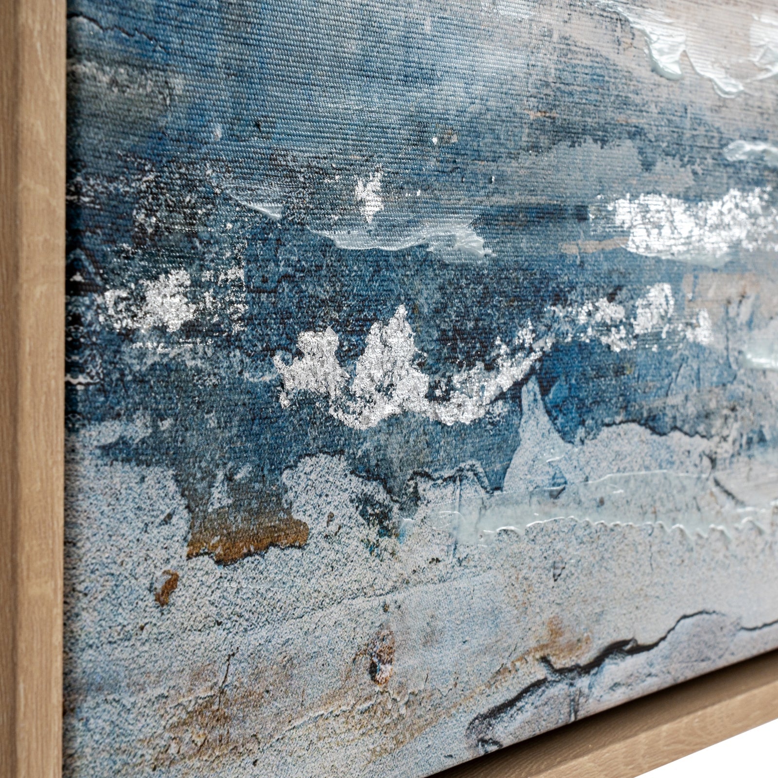 Stratos Hand Painted Canvas In Frame - Seasons Home Interiors