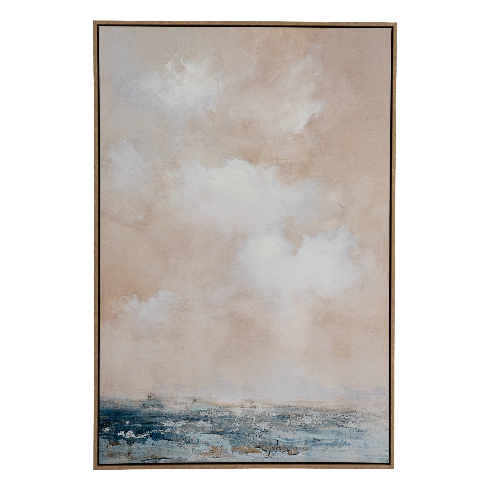 Stratos Hand Painted Canvas In Frame - Seasons Home Interiors