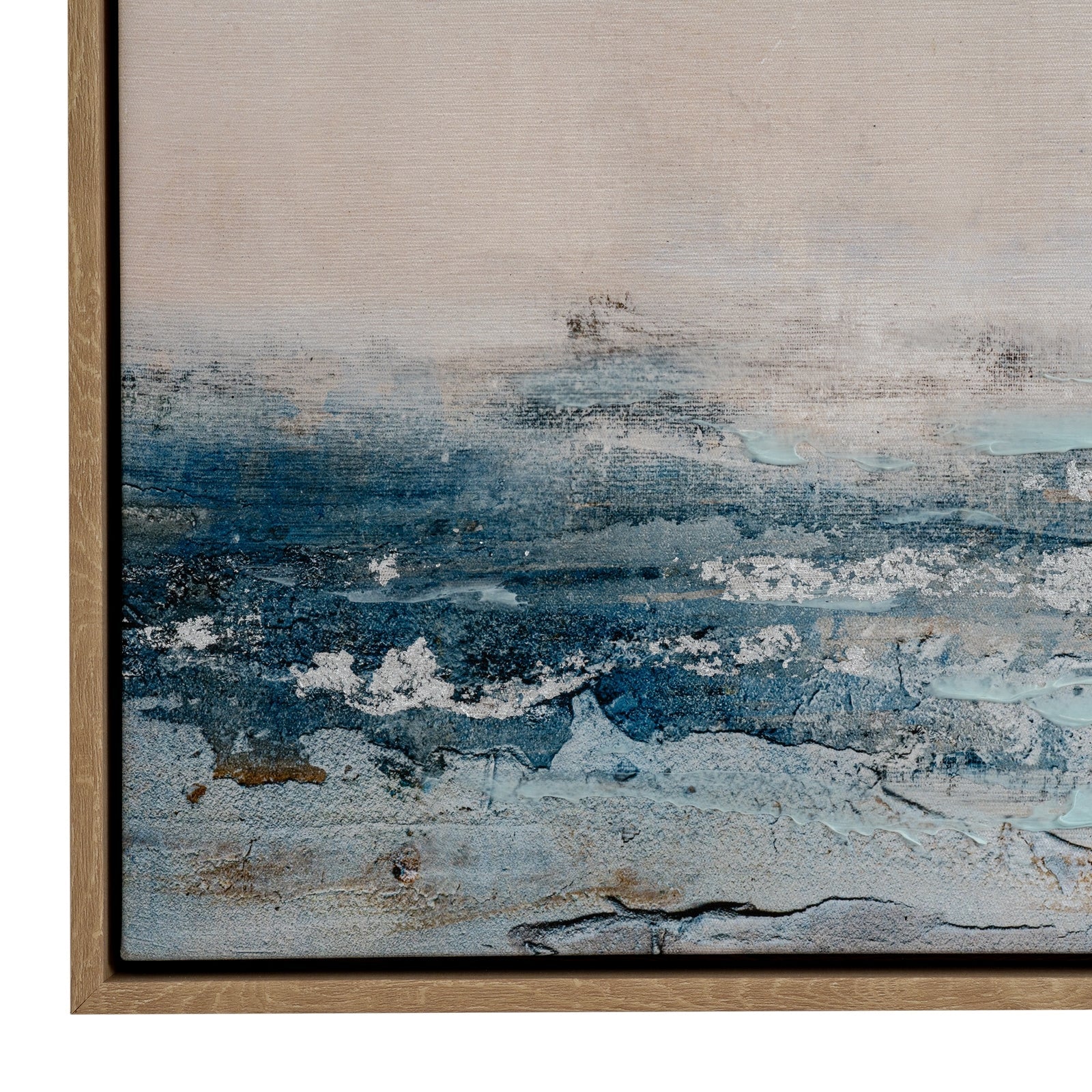 Stratos Hand Painted Canvas In Frame - Seasons Home Interiors