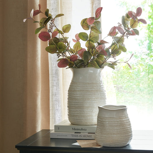 Tava Medium Hewn Vase - Seasons Home Interiors