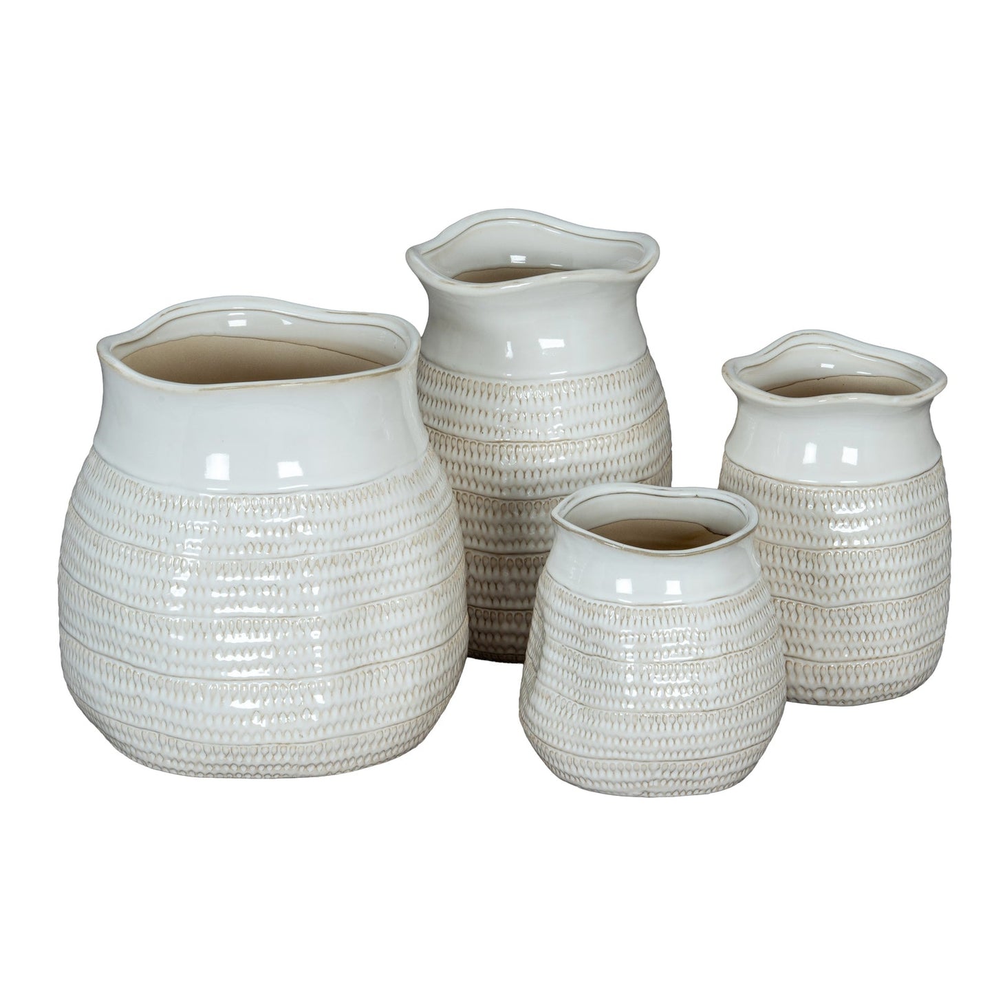 Tava Wide Hewn Vase - Seasons Home Interiors