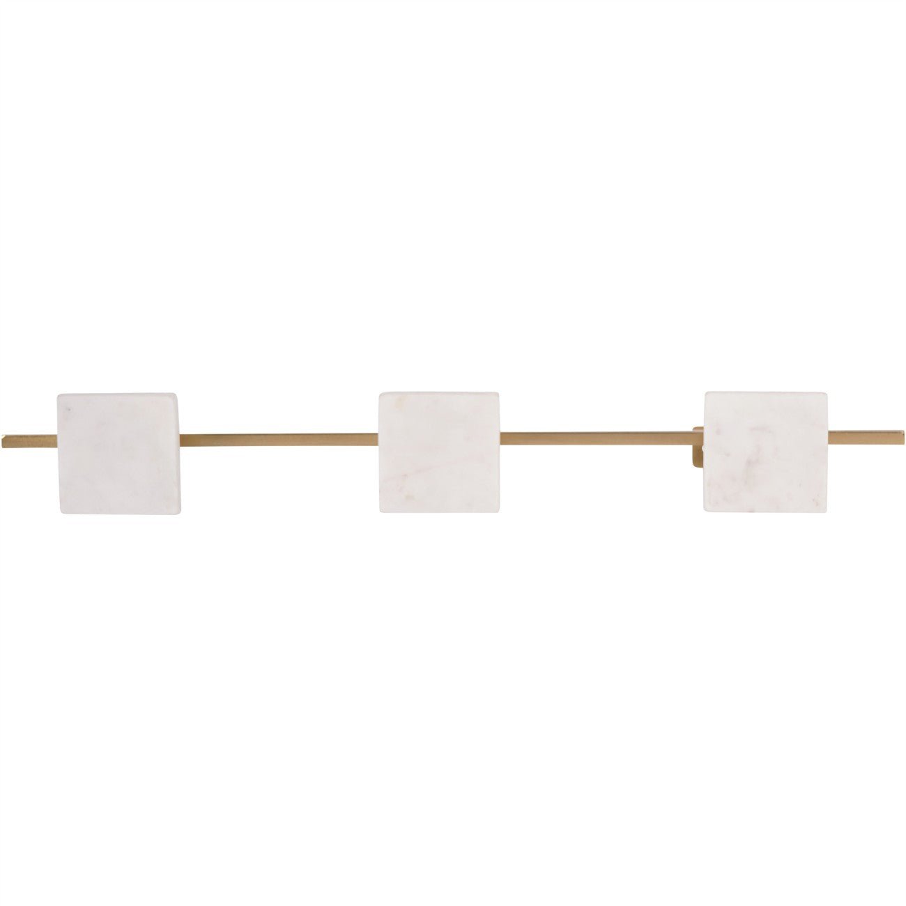 The Genoa Iron and Marble Three Wall Hanger - Seasons Home Interiors