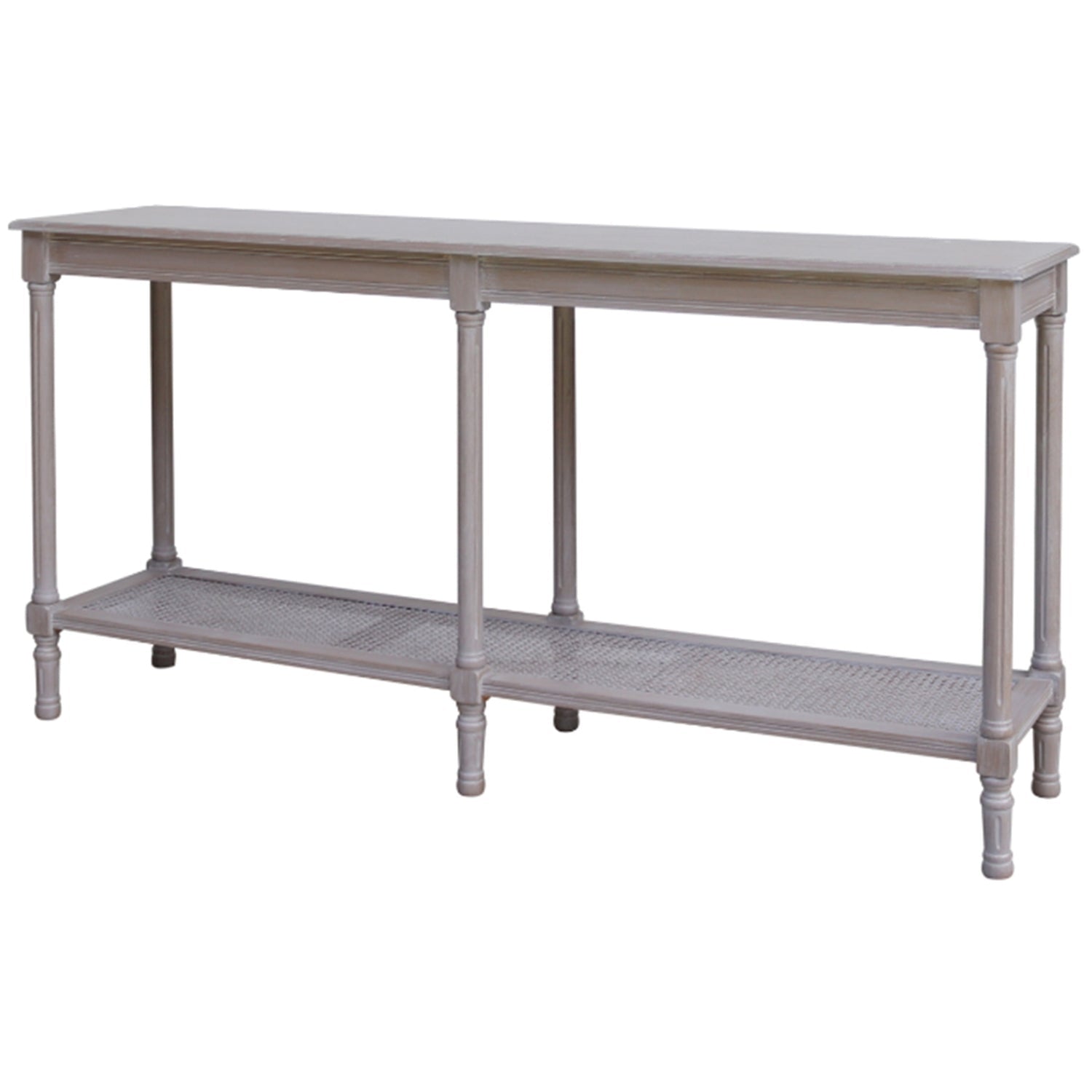The Serene Rattan Collection Large Console Table - Seasons Home Interiors