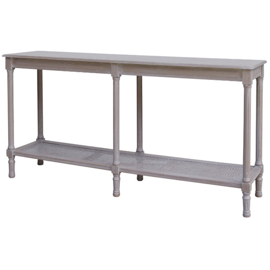 The Serene Rattan Collection Large Console Table - Seasons Home Interiors