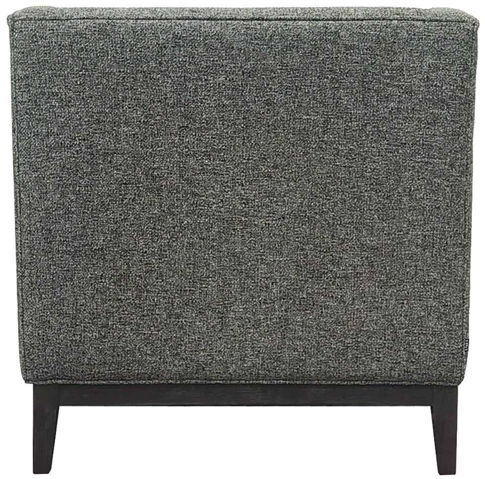 Theodore Buttoned Armchair, Forest Green, Natural Taupe and Ivory - Seasons Home Interiors