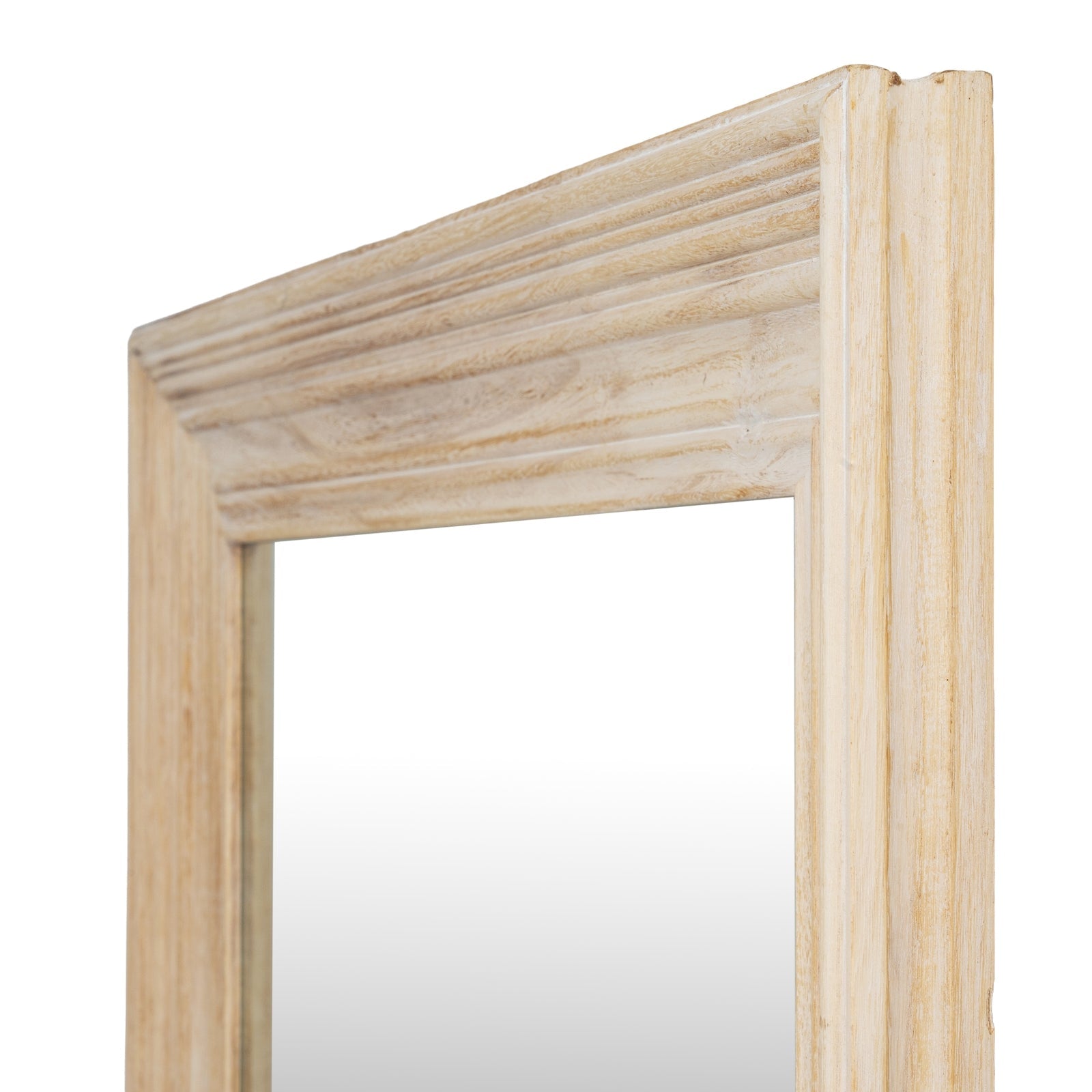 Washed Wood Framed Mirror - Seasons Home Interiors