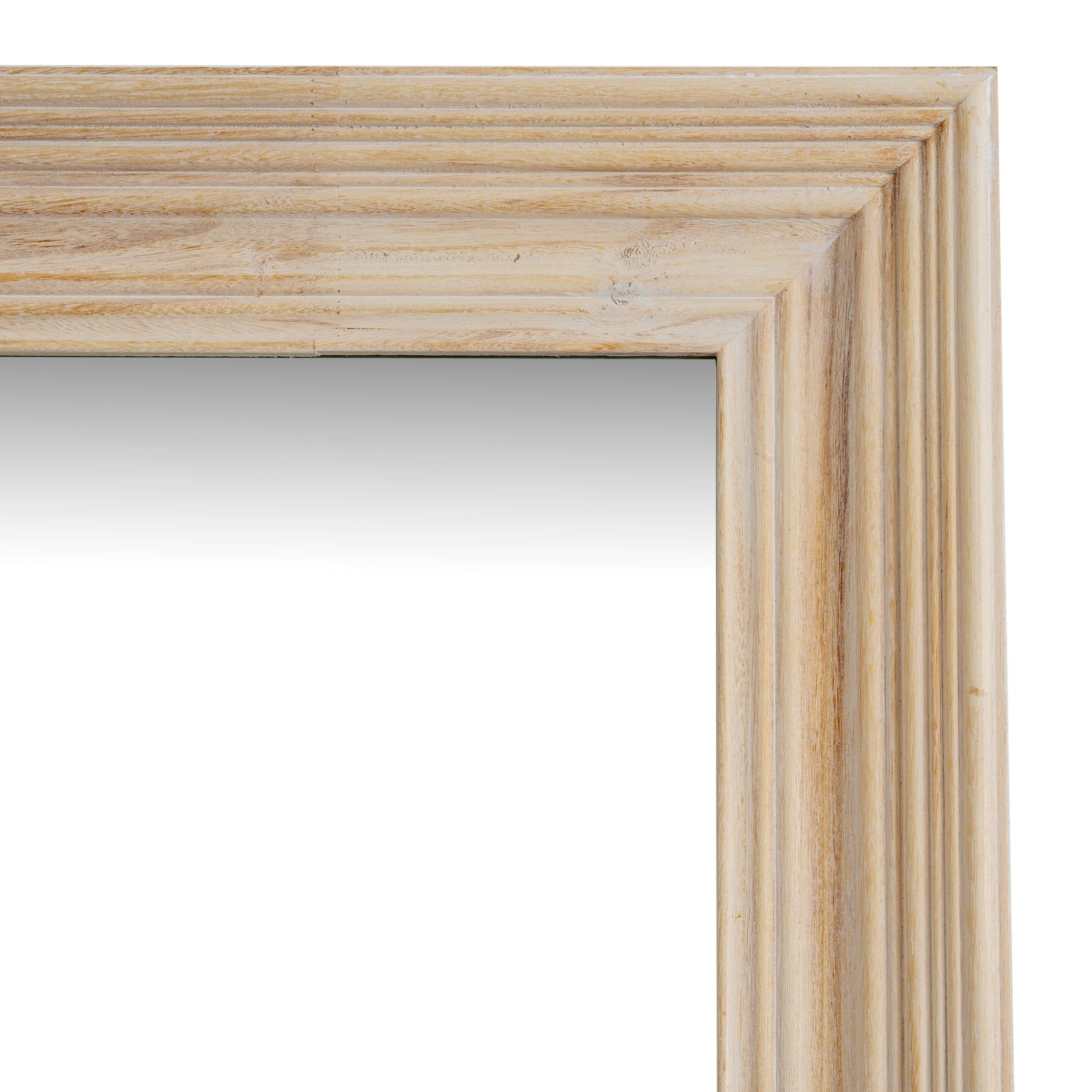 Washed Wood Framed Mirror - Seasons Home Interiors