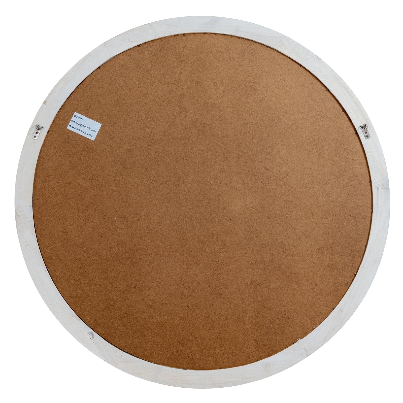 Washed Wood Round Window Mirror - Seasons Home Interiors